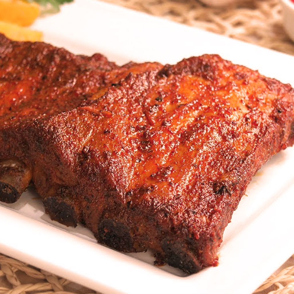 Costillar barbacoa al horno - Tripiana en tu mesa